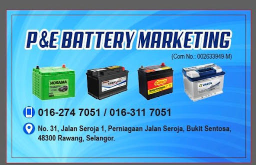 P&E BATTERY MARKETING