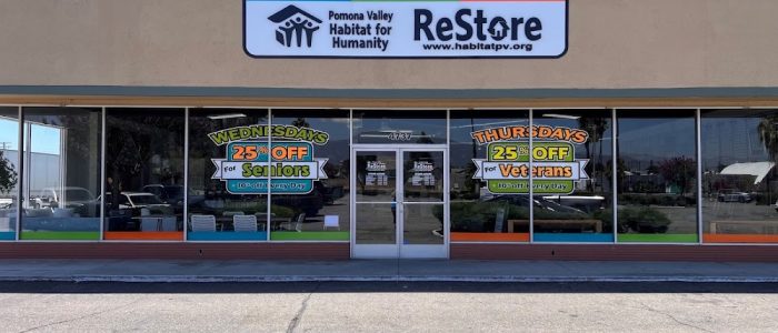 Pomona Valley Habitat for Humanity ReStore – Tienda de materiales reutilizados y donaciones