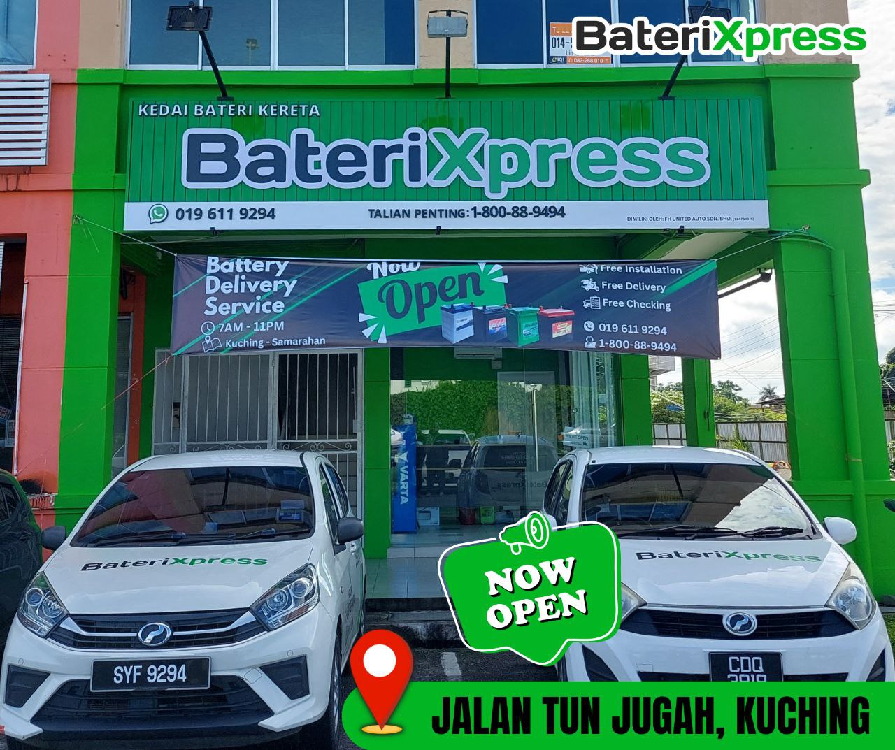 Kereta Bateri Express Delivery di Kuching – Penghantaran Cepat & Mesra Alam