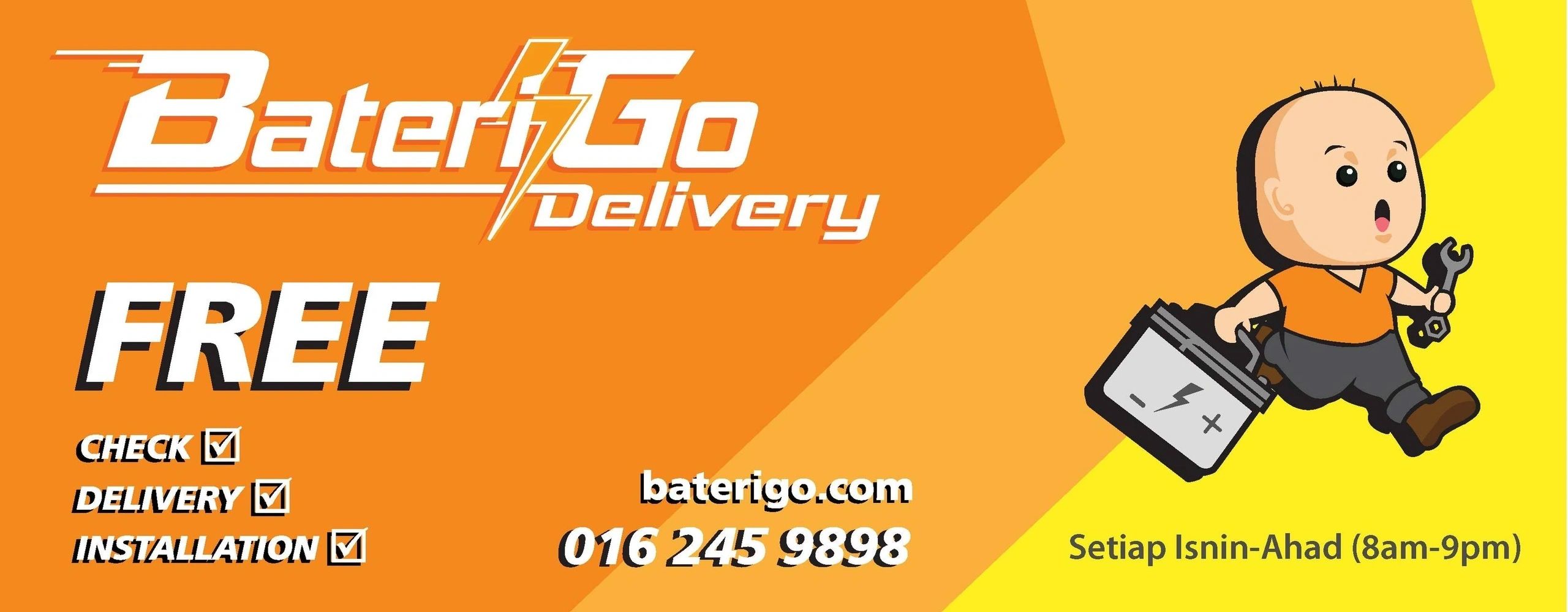 Battery Go – Servis Penghantaran Bateri Cepat & Efisien